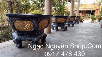 Kỹ Thuật đổ chậu lục giác 75cm cao 55cm có lòng trong có chân kỷ ( công đoạn tháo lòng và làm miệng)