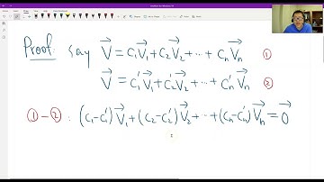 Theorem 4.5.1 (Uniqueness of Basis Representation)