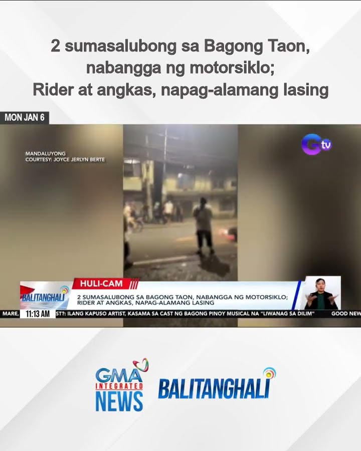 2 sumasalubong sa Bagong Taon, nabangga ng motorsiklo... | Balitanghali