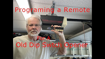 Programing a New Remote to a Old Dip Switch Garage Door Opener