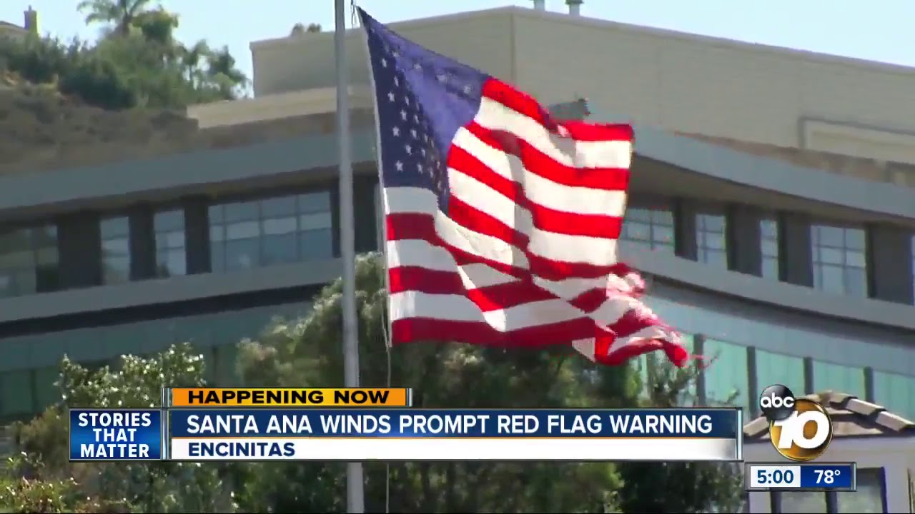Santa Ana winds kick up across San Diego County - YouTube