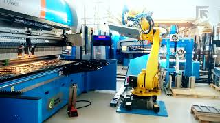 Prima Power FBe6 Panel Bender and 6-axis Robot - Robotic Sheet Metal Bending Solution