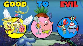 Spongebob Squarepants Characters Good To Evil