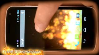 Flame 3D Live Wallpaper - Free Android App screenshot 1