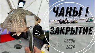 ЧАНЫ! ЗАКРЫТИЕ ЗИМНЕГО СЕЗОНА 24! РЫБАЛКА. КАРАСЬ ПОПЁР !