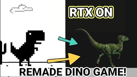I remade Chrome dino game but RTX is on !