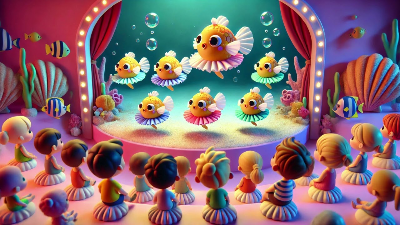 🎈🐡 Blowfish Ballet – A Bubbly Ocean Dance Song for Kids with Twirls, |Nursery Rhymes & Kids Songs