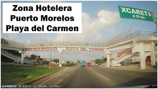 Ruta: Zona Hotelera de Cancún a Playa del Carmen, Quintana Roo, México.