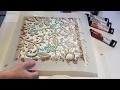 Mixed Media Tutorial -  using a stencil and modelling paste.