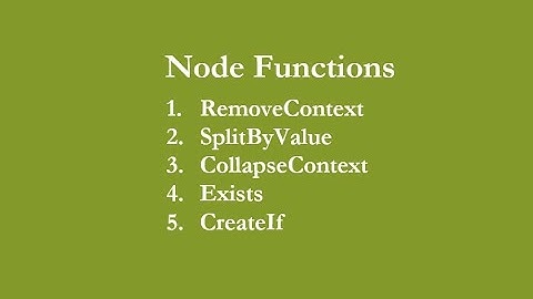 NodeFunctions Class 1