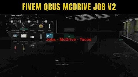 [ ESX ] Fivem Qbus McDrive job V2 - Fivem Shop - Best FiveM Scripts Free | Fivem Scripts