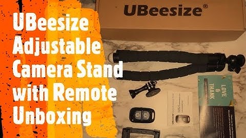 UBeesize Portable and Adjustable Camera Stand with Wireless Remote Unboxing