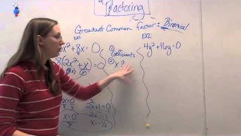 A2 PART 1: 4-3 Factoring Quadratic Equations