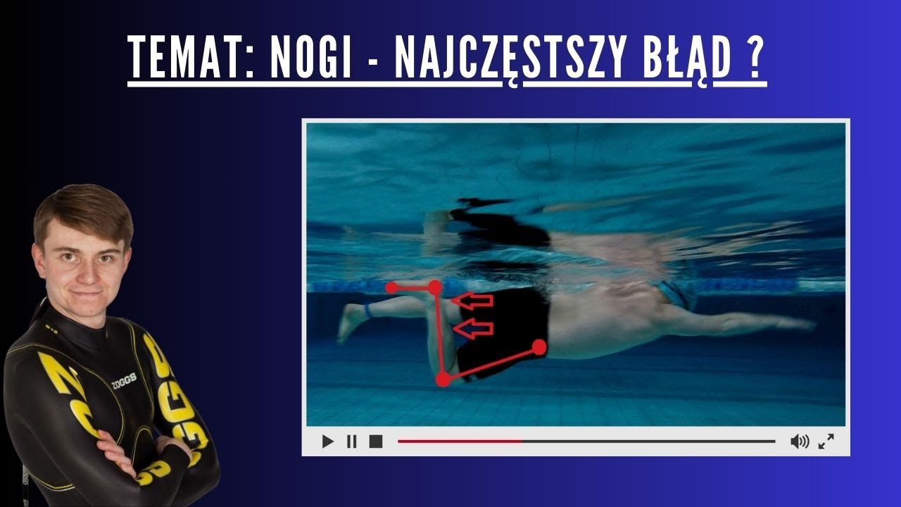 Kraul od A do Z - wideoanaliza # 9 - NOGI - najczęstszy błąd ?