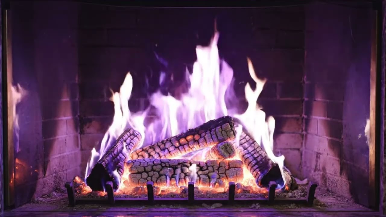 10-Hour Cozy Fireplace 4K 🔥 Crackling Fire Sounds for Sleep & Relaxation