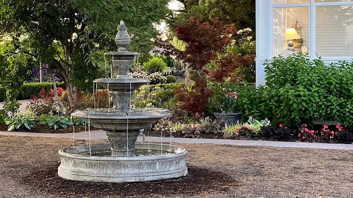 Installing a GORGEOUS 6 Tall Fountain!  // Garden ...