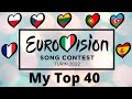 Eurovision 2022  my top 40 before the show