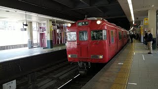 名鉄6000系6008F＋6800系急行河和行き金山駅発車