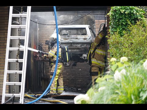 Brand in garage aan de Prinses Beatrixlaan