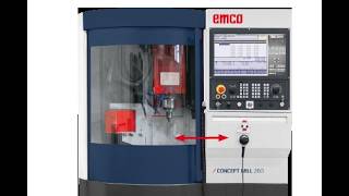 EMCO MILL 260 working 2