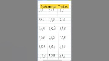 Pythagorean #triplets 🔻▶️ #studywithme #mathshorts #skills #motivation #wgedu #math #exams #explore