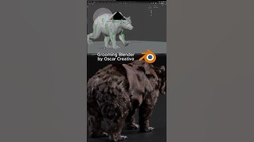 Grooming blender by oscar creativo #3d #blender #zbrush #3dart #rendering #vfx
