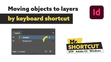 Move objects into layers with a keyboard shortcut - InDesign tutorial