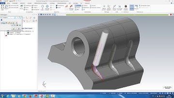 Mastercam 2017  Toolpath 2D : comp. type center -convert to contour 3D