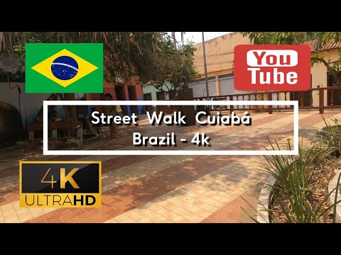 🇧🇷 Street Walk Cuiabá - Brazil - 4K