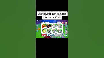 Destroying the COMET in Pet Simulator X! #shorts #roblox #petsimulator