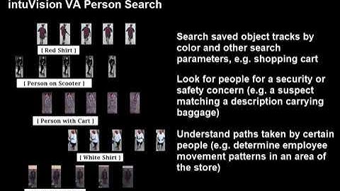 Person Track Search with intuVision VA
