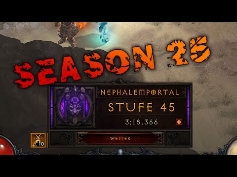 Diablo 3 Saison 25 - Solo 45er Rift ohne Set-Teile. Mönch/Monk