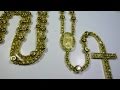 $150 High-quality Lab Made Yellow LEMONADE Diamond Rosary chain/necklace! Gucci Mane video 2011