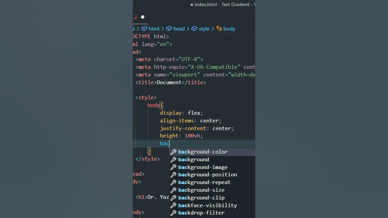 How To Make Text Gradient | Html Css - YouTube