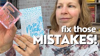 FIX THAT CARD!! 10 Card Making Mistakes And How To Fix Them!