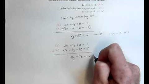 65 Systems in Three Variables 1