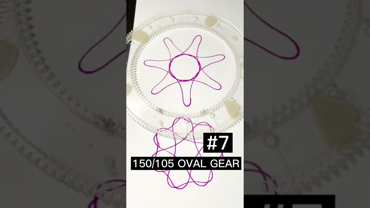 Spirograph Designs: 150/105 Oval Gear 1 - 13