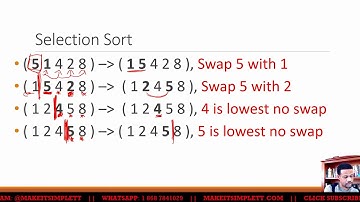 CAPE COMP SCI U2: SELECTION SORT | MAKE | IT | SIMPLE | TT