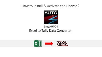 How to Install & Activate the License Of EazyAUTO4 Excel to Tally Data Converter?