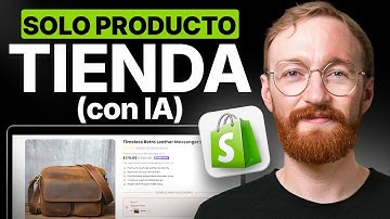 Cómo Crear Una Tienda de Shopify de un Solo Producto con IA (Paso a Paso)