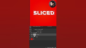 How to Create Sliced Text Effect in Adobe Photoshop | #shorts #designearth #photoshop