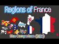 Regions of france size comparison 2024