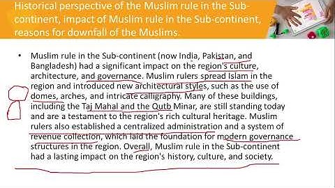 CSS Pakistan Affairs Lecture #3 Historical perspective of the Muslim rule in the Sub continent