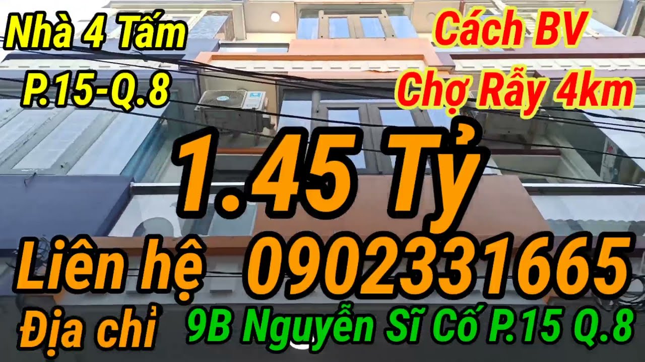 mua ban nha gia re quan 8 New 2022 @Mua bán nha quận 8 Bán Nhà Lầu 4 Tấm Cách BV Chợ Rẫy 4Km Giá Chỉ 1.45 Tỷ-0902331665