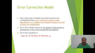Time Series Analysis Cointegration and error correction model