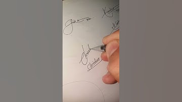 Signature Inspiration Nama CHRISTINE #shorts #fyp #signature #lettering