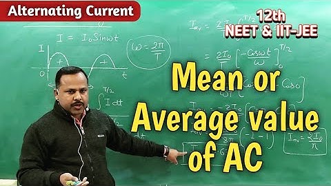 3. Mean or Average value of Alternating Current | 12th | Physics handwritten notes #cbse