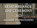 Remembrance Day Ceremony 2025 at Barker’s Pool, Sheffield 🇬🇧
