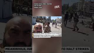 Watch Israel Pounds Syrian Military Tanks In Syrias Suweida Amid Druze-Bedouin Clashes