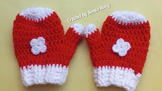 Crochet baby hand gloves tutorial in bangla step by step/কুশিকাটার বেবি হাতমোজা